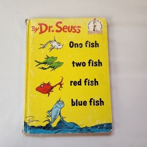 Dr. Seuss One Fish Two Fish Red Fish Blue Fish 1960 ~FIRST EDITION